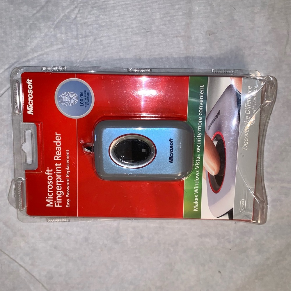 NEW Microsoft Fingerprint Reader Password Replacement Vista Security
